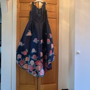 High-low floral dress